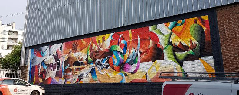 Fresque murale amaury dubois