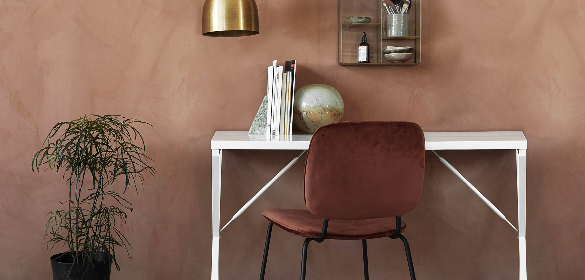 Bureau déco terracota