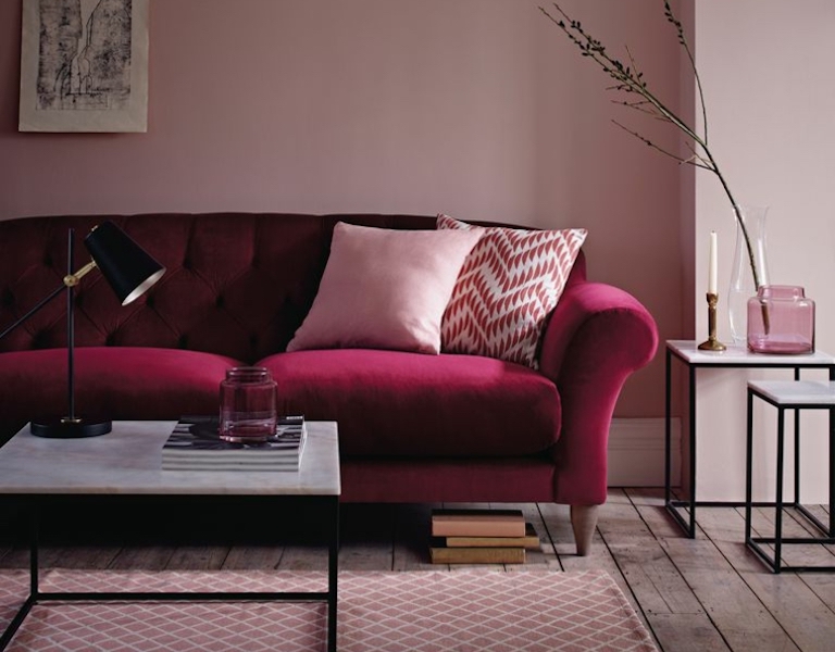 décoration ton rose